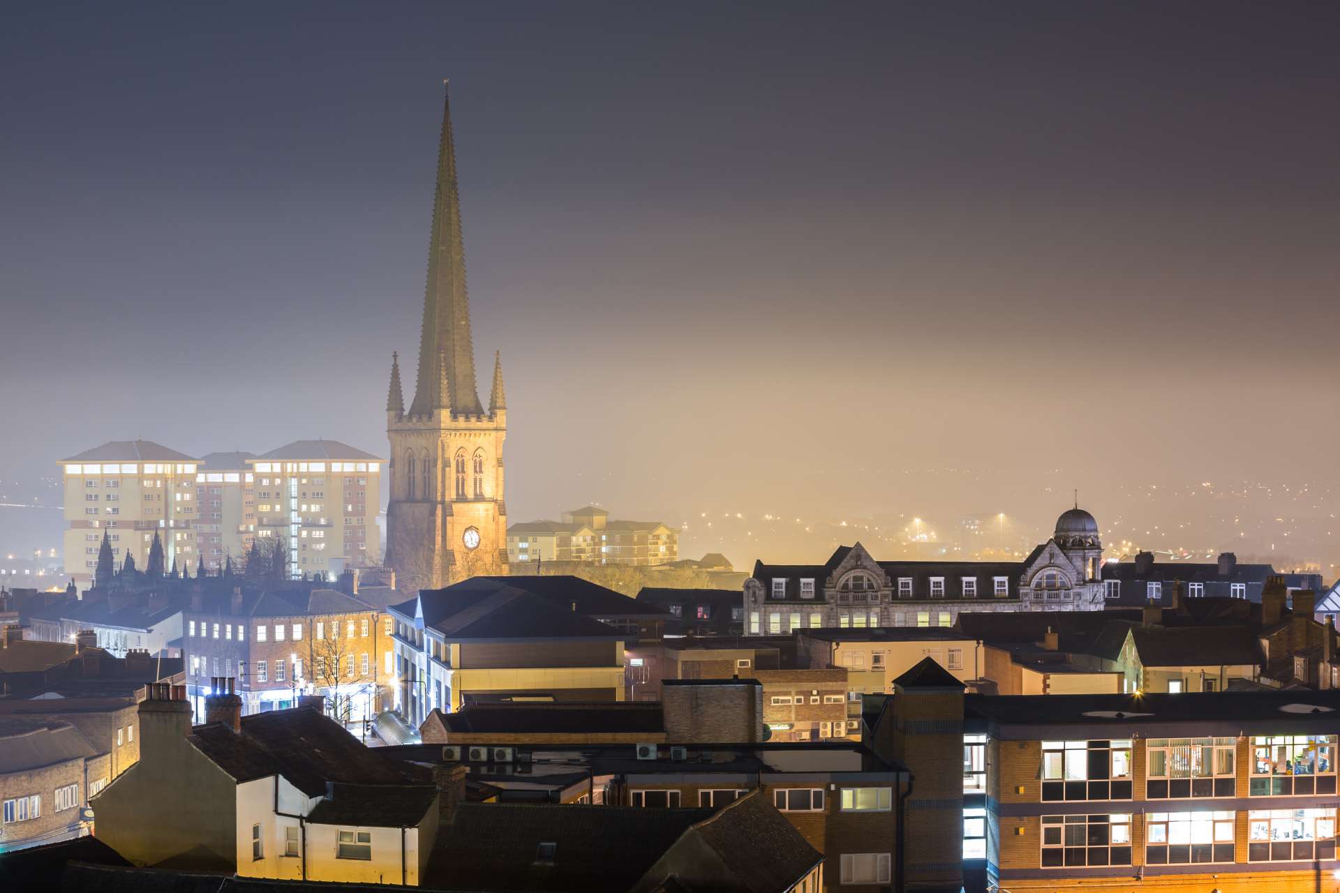 City of Wakefield at night