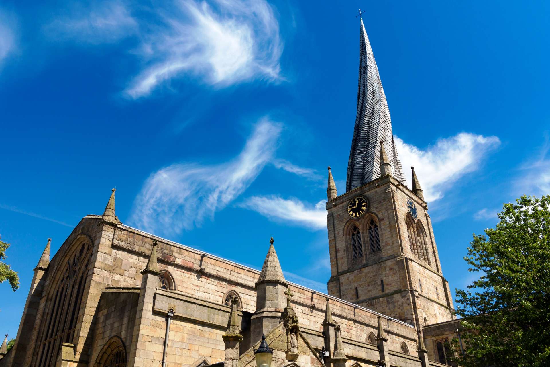 Crooked Spire in Chesterfield, Derbyshire